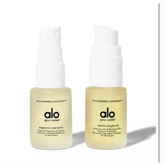 NEW Alo Yoga Glow Oil & Magnesium Spray Mini Duo - Picture 1 of 11